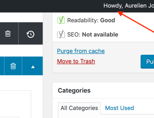 How to replace “Howdy” in WordPress Admin bar – 2019