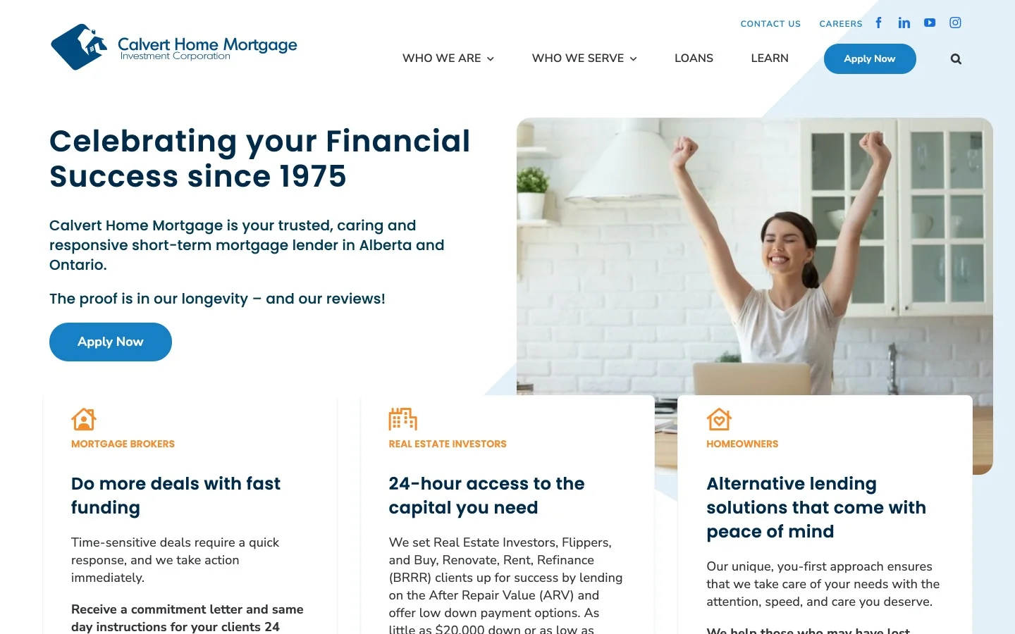 Calvert Home Mortgage Website Screenshot | Creative Elements Consulting Calvert Home Mortgage Website Screenshot | Creative Elements Consulting