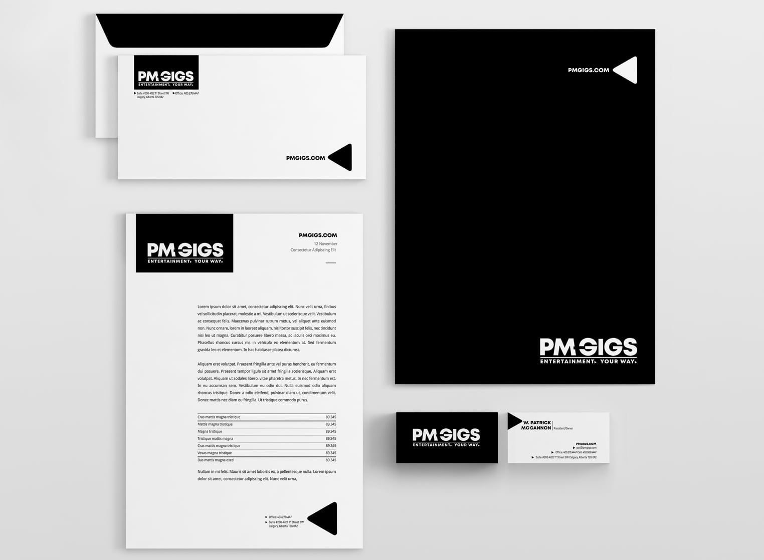 PM Gigs Stationary | Creative Elements Consulting